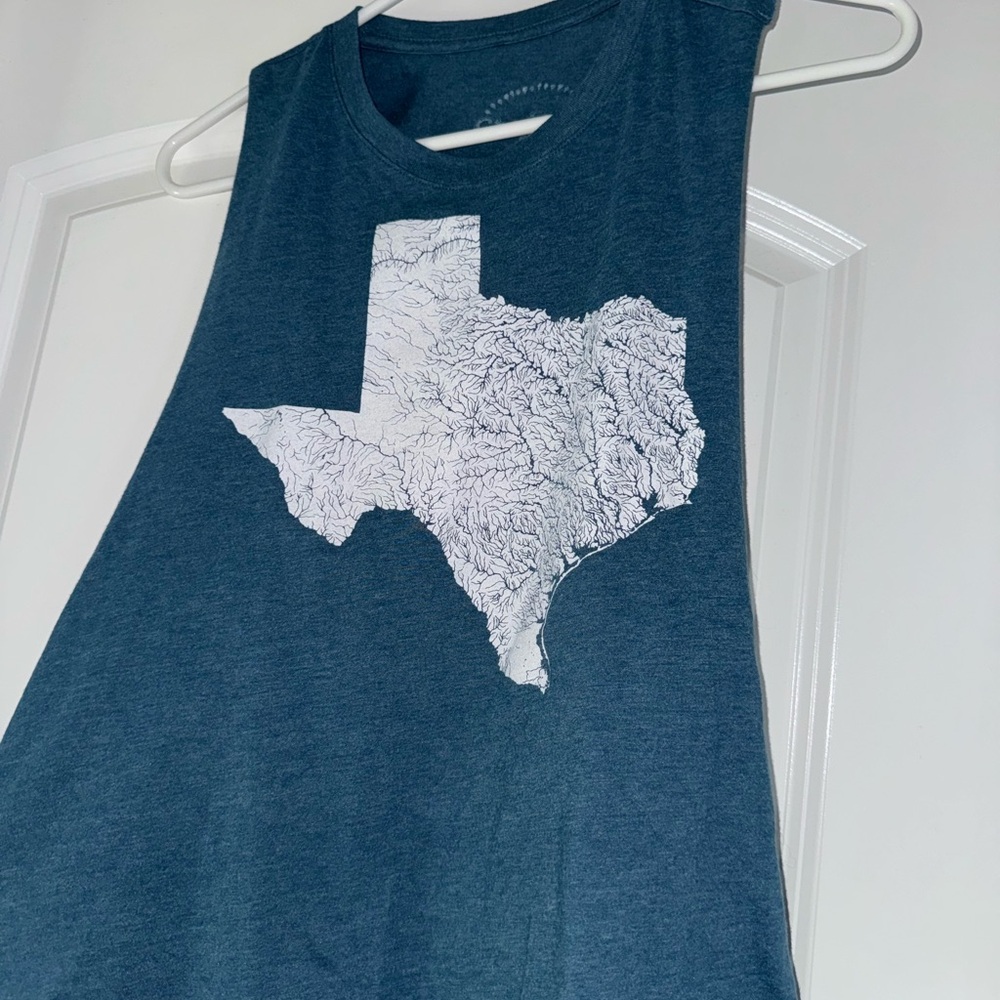 Charmed Fox Blue Graphic Tank Top